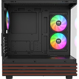 Thermaltake View 270 Plus WS ARGB , Tower-Gehäuse schwarz/holz, Tempered Glass x 2, Holz-Struktur