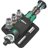 Wera 8009 Zyklop Pocket Set 2, 18-teilig, Bit-Satz schwarz/grün, Umschaltknarre für 3/8", 1/4"