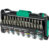 Wera Tool-Check Automotive 1, Bit-Satz schwarz/grün, 38-teilig, inkl. 1/4" Bit-Ratsche