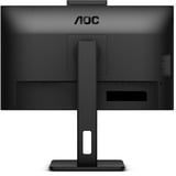 AOC 24P3CW, LED-Monitor 60.5 cm (23.8 Zoll), schwarz, FullHD, IPS, LS, Webcam, Mikrofon, 100Hz Panel