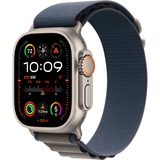Apple Watch Ultra 2, Smartwatch dunkelblau, 49 mm, Alpine Loop, Titangehäuse, Cellular