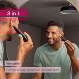 Beurer MN3X Präzisionstrimmer, Nasen-/Ohrenhaartrimmer schwarz