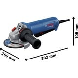 Bosch Professional Winkelschleifer GWS 12-125 P Professional blau, 1.200 Watt