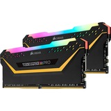 Corsair DIMM 16 GB DDR4-3200 (2x 8 GB) Dual-Kit, Arbeitsspeicher schwarz, CMW16GX4M2E3200C16-TUF, Vengance RGB Pro, INTEL XMP