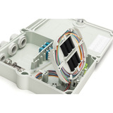 Digitus FTTH/FTTB-Anschlussgehäuse, bestückt, OS2, 12 Fasern, Spleißbox grau, LC/PC