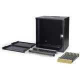 Digitus Netzwerk-Set SOHO Pro 19" 540x400 mm (BxT), IT-Schrank schwarz, 12 Höheneinheiten