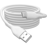 Digitus USB 2.0 Silikon-Anschlusskabel USB-A > USB-C weiß, 2 Meter, PD, Laden mit bis zu 60 Watt