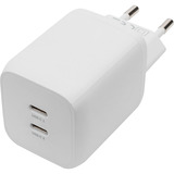 Digitus USB-C GaN Ladegerät 65 Watt, 2-Port weiß, PD 3.0, PPS-Funktion, 45W + 20W