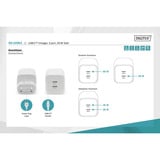 Digitus USB-C GaN Ladegerät 65 Watt, 2-Port weiß, PD 3.0, PPS-Funktion, 45W + 20W