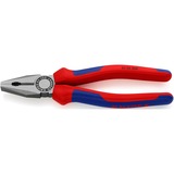 KNIPEX Kombizange 03 02 200 blau, gezahnte Greifflächen, Schneide mit Facette