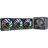 Seasonic MagFlow ARGB, Gehäuselüfter schwarz, 3-Fan Kit, 120 mm