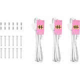 Thermaltake CT140 EX ARGB Sync PC Cooling Fan Pink, Gehäuselüfter pink, 3er-Pack, 140 mm