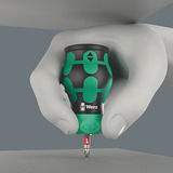 Wera Kraftform Kompakt Stubby Magazin RA 1, Bit-Satz schwarz/grün, 6-teilig, 1/4", mit Ratschenfunktion