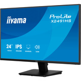 iiyama ProLite X2491HS-B1, LED-Monitor 60.5 cm (23.8 Zoll), schwarz (matt), FullHD, IPS, HDMI, DP, Lautsprecher, 120Hz Panel