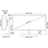 Arozzi Nova 34T2K165, Gaming-Monitor 86.4 cm (34 Zoll), pink, UWQHD, VA, Curved, HDMI, DP, Lautsprecher, 165Hz Panel