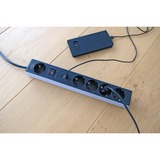 Brennenstuhl Steckdosenleiste 5-fach grau/schwarz, 1,5 Meter, 2x USB-A, 1x USB-C Power Delivery