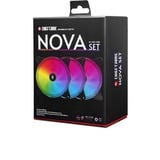 Chieftec NF-3012-RGB 3er-RGB Lüfter-Set (Nova), Gehäuselüfter 3er Pack inkl. Controller