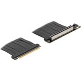 DeLOCK  Riser Karte PCI E 5.0 x16>x16 Slot 90° mit Kabel 30cm, Riser Card schwarz