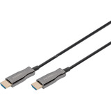 Digitus HDMI AOC Hybrid Glasfaserkabel, UHD 4K schwarz, 20 Meter