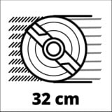 EINHELL Akku-Rasenmäher GE-CM 18/32 Li-Solo, 18Volt rot/schwarz, ohne Akku und Ladegerät