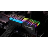 G.Skill DIMM 64 GB DDR4-3600 (4x 16 GB) Quad-Kit, Arbeitsspeicher schwarz, F4-3600C18Q-64GTZR, Trident Z RGB, INTEL XMP