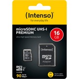 Intenso Premium 16 GB microSDHC, Speicherkarte UHS-I U1, Class 10