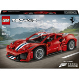 LEGO 42235 Technic Ferrari 488 PISTA Auto, Konstruktionsspielzeug 