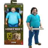 Minecraft Movie große Steve-Actionfigur, Spielfigur