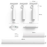 Philips HUE Perifo Basis-Set für die Decke (3 Pendelleuchten) weiß