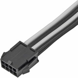 SilverStone PCIe Verlängerungskabel SST-PP07E-PCIBW schwarz/weiß, 30cm