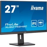 iiyama XUB2792HSC-B5, LED-Monitor 68.6 cm (27 Zoll), schwarz, FullHD, IPS, 75 Hz, HDMI