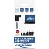 Ansmann USB-C Laptop Adapter-Set, 8-teilig schwarz