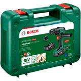 Bosch Heimwerken & Garten Akku-Bohrschrauber AdvancedDrill 18V-80 QuickSnap grün/schwarz, 2x Li-Ionen Akku 2,5Ah, POWER FOR ALL ALLIANCE