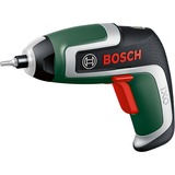 Bosch Heimwerken & Garten Akkuschrauber IXO 7 Wasserwagen-Set 3,6Volt grün/schwarz, Li-Ionen Akku 2,0Ah, Wasserwaage 12cm, Bitsatz