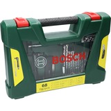 Bosch Heimwerken & Garten V-Line Bohrer- und Bit-Set, 68-teilig, Bohrer- & Bit-Satz grün, mit Magnetstab