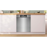 Bosch SMU6ZCS16E Serie 6, Spülmaschine edelstahl (gebürstet), 60 cm, Home Connect