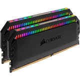 Corsair DIMM 16 GB DDR4-3200 (2x 8 GB) Dual-Kit, Arbeitsspeicher schwarz, CMT16GX4M2E3200C16, Dominator Platinum RGB, INTEL XMP