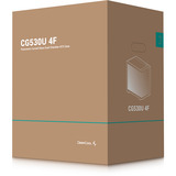 DeepCool CG530U 4F, Tower-Gehäuse schwarz, Gebogene Glasvitrine