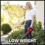 EINHELL Power X-Change Akku-Laubbläser GC-CL 18 Li E Kit, 18Volt rot/schwarz, Li-Ionen Akku 2,0Ah