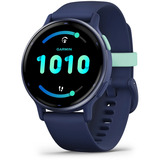 Garmin vívoactive 5, Smartwatch königsblau/blau metallic, 42 mm, Silikon-Armband