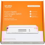 Hewlett Packard Enterprise Networking Instant On Switch 8 Anschlüsse Gigabit CL4 PoE 64 W 1430 