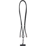 Intenso Handykette und Lade-/Datenkabel Cell Phone Charging Lanyard schwarz, 1,65 Meter, USB-C, PD3.0 / QC4.0, Nylon
