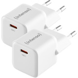 Intenso Power Adapter W30C 2-pack GaN, Ladegerät weiß, 30Watt