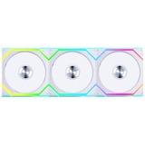 Lian Li UNI FAN SL120 Wireless Reverse 3er-Pack inkl. Controller, Gehäuselüfter weiß, 124.5 mm