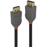 Lindy DisplayPort 1.4 Kabel, Anthra Line schwarz, 3 Meter