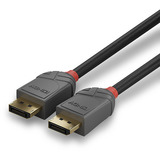 Lindy DisplayPort 1.4 Kabel, Anthra Line schwarz, 3 Meter