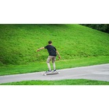 Muuwmi Lights Longboard GLOW ABEC 7 Pablo, Skateboard schwarz/grün, mit Leuchtrollen und Glow-Effekt