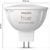 Philips Hue White & Color Ambiance MR16 Smarter Spot 400 lm Doppelpack, LED-Lampe 