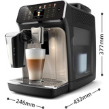 Philips Series 5500 Latte Go EP5547/90, Vollautomat schwarz/chrom