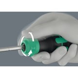 Wera Kraftform Kompakt 20 RA-R mit Tasche, Bit-Satz schwarz/grün, 6-teilig, 1/4", mit Ratschenfunktion und Rapidaptor Schnellwechselfutter